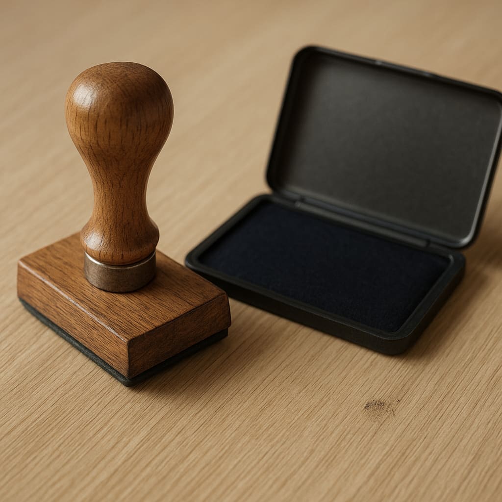 Zakázkové razítko a inkoustový polštářek