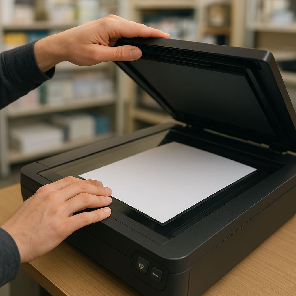 Skenování dokumentu ve studiu